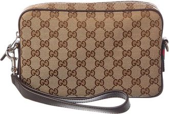 Gucci Small Gg Canvas & Leather Crossbody