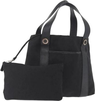 Bulgari Pre-owned Canvas Handtas - Dames - Vintage Handtas - Zwart - ONE Size - Vintage