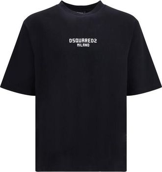 Dsquared2 Dsquared&sup2; Zwarte Katoenen T-Shirt