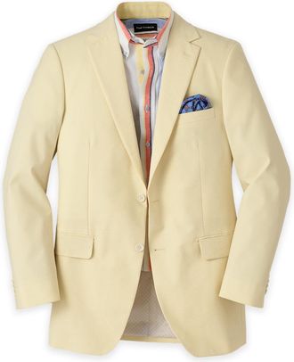 Paul Fredrick Cotton Blend Seersucker Single Breasted Notch Lapel Sport Coat