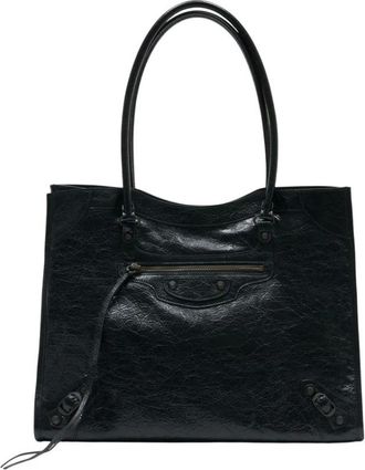 Balenciaga Shoulder Bags, female, Black, Size: ONE SIZE Le City Medium Shoulder Bag