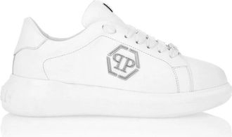 Philipp Plein Lo-Top Sneakers - Dames - Sneakers - Wit - 41 EU - Leer - Schoenen