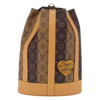 Louis Vuitton Pre-owned Bucket Bag - Dames - Pre-owned - Bruin - Maat: ONE Size Leer