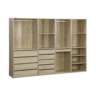 Sweeek Set vestidor modular con 4 unidades, natural