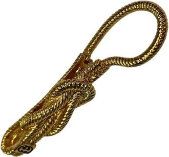 Gucci Pre-owned Accessories, female, Yellow, Size: ONE SIZE Pre-owned Key Ring