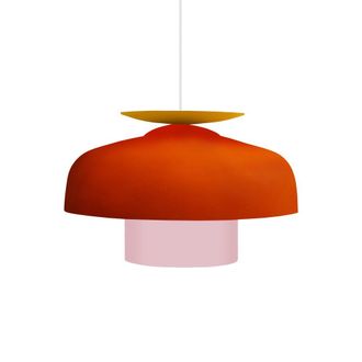 Tosel Suspensi&oacute;n metal Alt.110cm oro viejo ;Pantalla: naranja