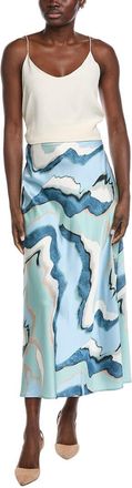 Anne Klein Satin Flared Midi Dress