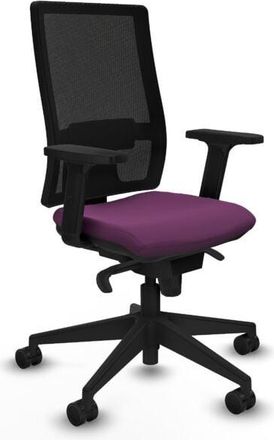 Piqueras y Crespo Piqueras Y Crespo - Horna sincro malla negra similpiel morado brazos 2D base piramidal ruedas 65mm nailon