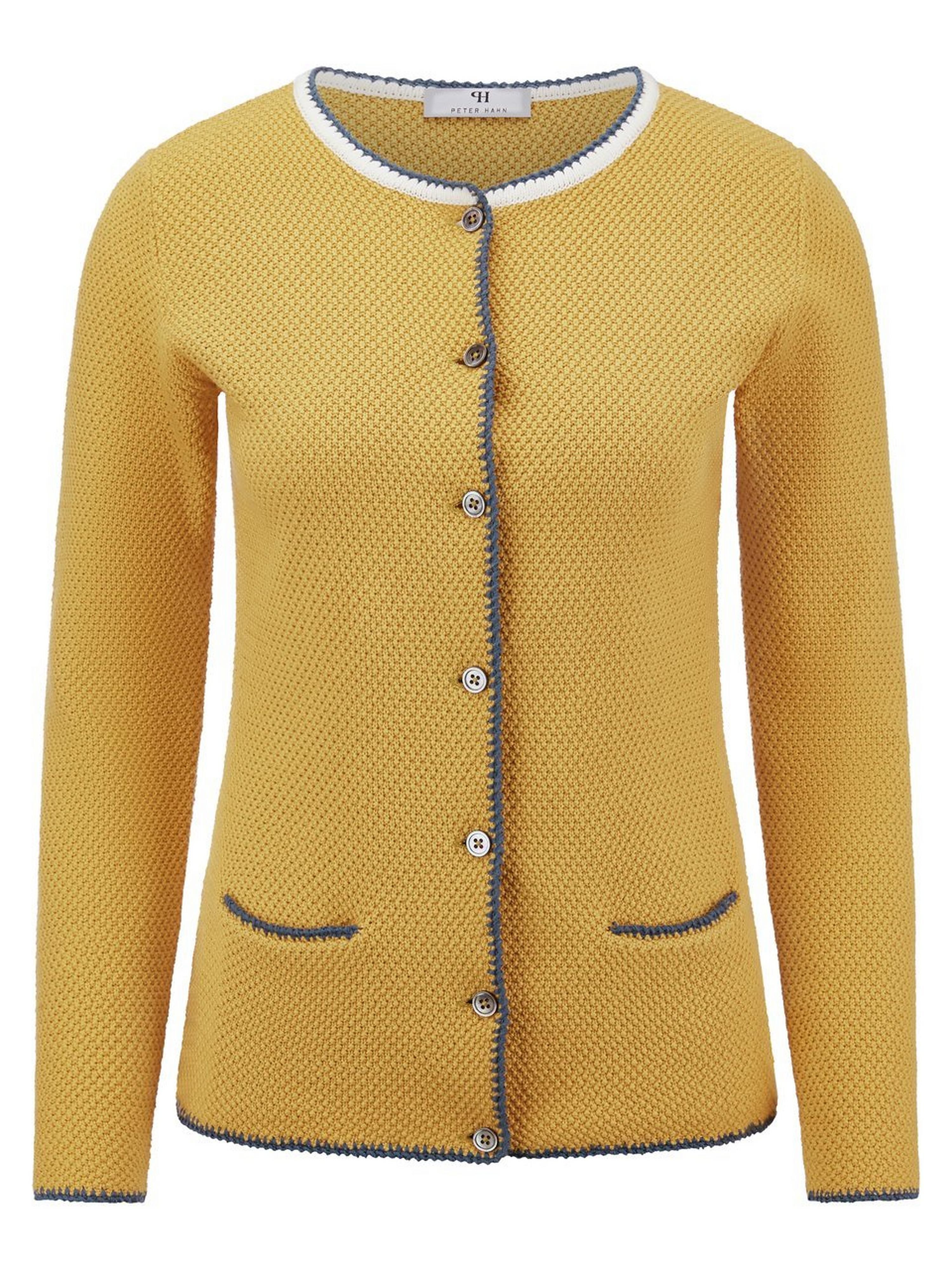 Ulla Popken Strickjacke Lang Gelb Große Größen Strickjacke, Damen