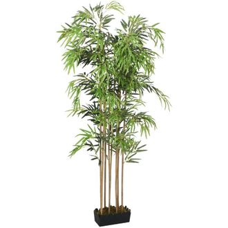 vidaXL Rbol De Bamb&uacute; Artificial Con 1650 Hojas Verde 180 Cm Vidaxl