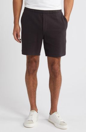 Vince Boucl&eacute; Pull-On Shorts in Soft Black at Nordstrom Rack, Size Small