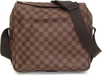 Louis Vuitton Naviglio Damier Brown Canvas Handbag (Pre-Owned)
