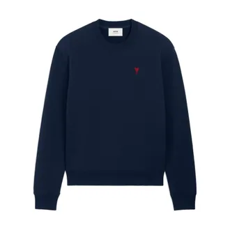 Ami Sweatshirts, male, Blue, Size: XL De Coeur Sweatshirt