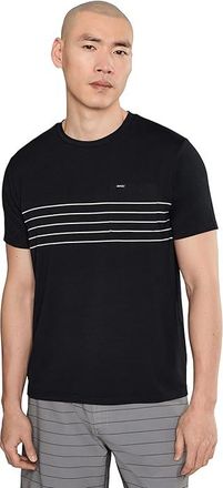 Rvca Balance Pocket Stripe T-Shirts Mens Clothing Black : 2XL, Elastane/Lyocell/Polyester