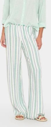 Xirena Joseph Pant In Blue Moss Stripe
