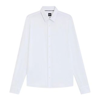 HUGO BOSS Hank Shirt - Heren - Overhemden - Wit - Maat: L