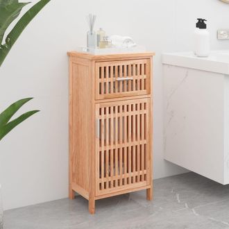 vidaXL Mueble De Ba&ntilde;o Madera Maciza De Nogal 42x29x82 Cm Vidaxl