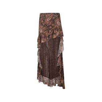Andamane Maxi Skirts, female, Brown, Size: S Camelia Skirt