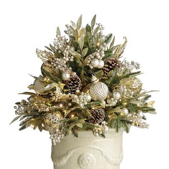 Frontgate Gilded Elegance Urn Filler - Frontgate - Outdoor Christmas Decorations