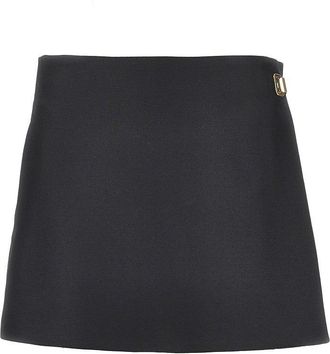 Balenciaga Wool and silk tailored mini skort Woman 38