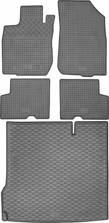 OEM Juego De Alfombrillas De Goma Para Coche Y Maletero Para Dacia Duster Suv (2010-12.2017)