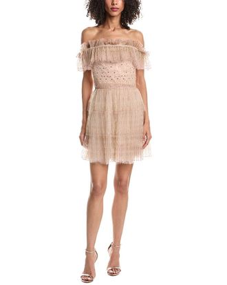 Valentino Tulle Silk-Blend Mini Dress