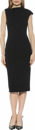 Alexia Admor Vaila Midi Sheath Dress in Black at Nordstrom Rack, Size X-Small