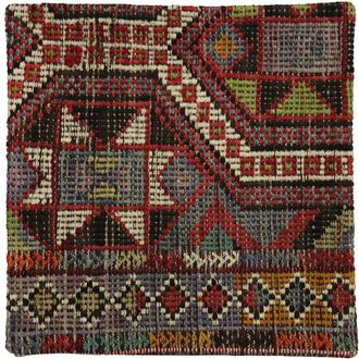 Pasargad Home Vintage Turkish Kilim Wool Pillow Case