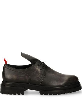 424 leather derby shoes - Black