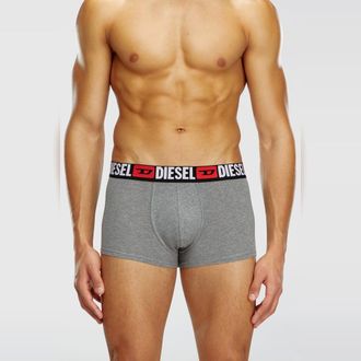 Diesel Three-pack of all-over logo waist boxers - Trunks - Man - Multicolor