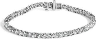 House of Brilliance IGI Certified 14K White Gold 6.0 Cttw Lab Grown Diamond Tennis Bracelet at Nordstrom