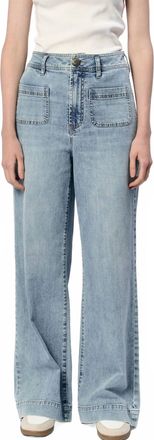 Dear John Denim Audrey Wide Leg Jeans In Zurie