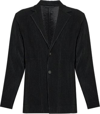 Issey Miyake Pliss&eacute; Jas - Heren - Blazers - Zwart - L - Polyester - Jassen