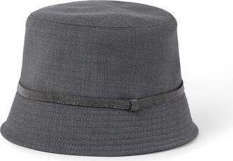 Brunello Cucinelli Bucket hat in Dark Grey at Nordstrom, Size Medium