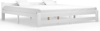 vidaXL Estructura De Cama Sin Colch&oacute;n Madera Maciza De Pino 200x200 Cm Vidaxl