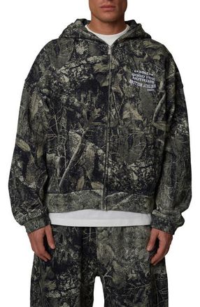 Good For Nothing Boxy-Fit Zipped Icarus Hoodie in Green at Nordstrom, Size Xx-Large Uk