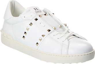 Valentino Rockstud Untitled Leather Sneaker