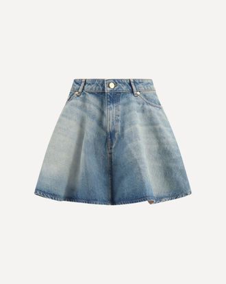 Ganni Denim Miniskirt Female 38