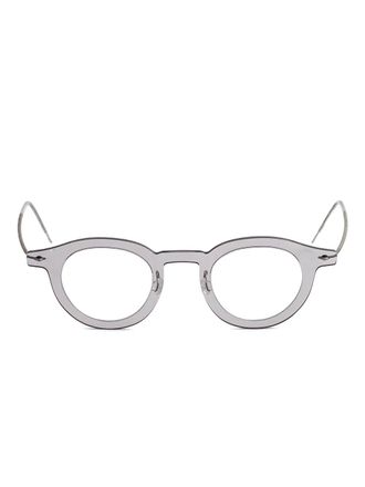 Lindberg round-frame glasses - unisex - Acetate - 42 - Grey