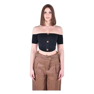 Elisabetta Franchi Mujer, Camisetas, Negro, Talla: S