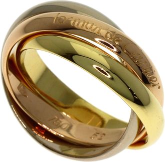 Cartier Yellow Gold (18K) Pink Gold (18K) White Gold (18K) Band Ring (Pre-Owned)
