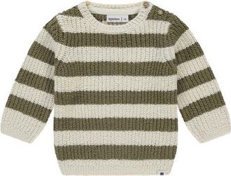 Babyface Stripe Knit Sweater in Army at Nordstrom, Size 18M
