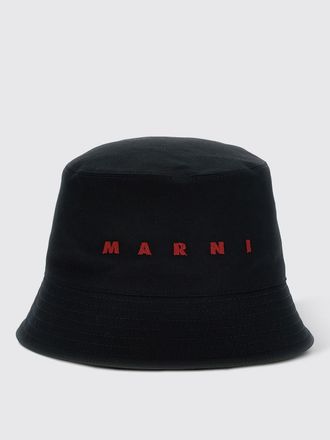 Marni Cappello Marni in cotone con logo ricamato