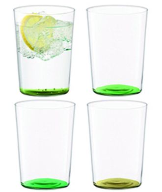 LSA International Mundgeblasene Gl&auml;ser Coro Leaf 560 ml (4er-Set)