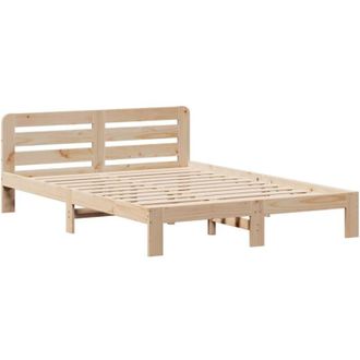 vidaXL Estructura De Cama Sin Colch&oacute;n Madera Maciza De Pino 160x200 Cm Vidaxl