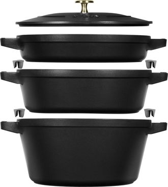 Staub Topf-Set »Cocotte 4-teilig, 24 cm, 9 l«