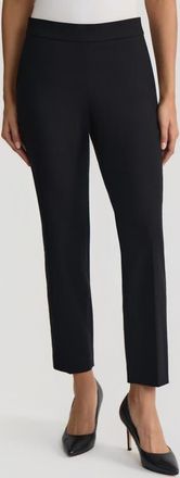 Kasper The Audrey Pull-On Straight Leg Pants in Black at Nordstrom, Size X-Large P