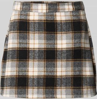 Vero Moda Regular Fit Mini-Rock mit Karomuster Modell NAYA in Offwhite, Gr&ouml;&szlig;e M