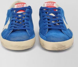 Golden Goose suede sneakers featuring star emblem rubber sole