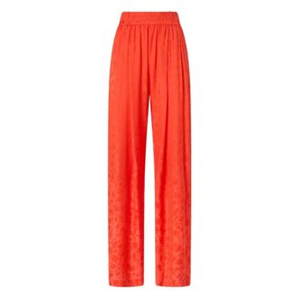 Pinko Wide Trousers, female, Red, Size: 3XS Wide Trousers